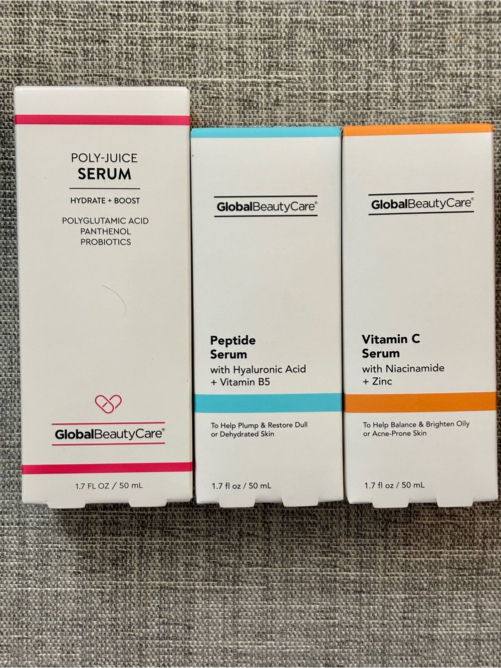 GlobalBeautyCare Poly-Juice Hydrate + Boost Serum — Pink